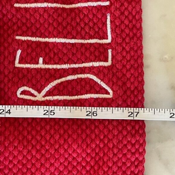 RAE DUNN Believe Red Cotton Hand Towel - Picture 11 of 12